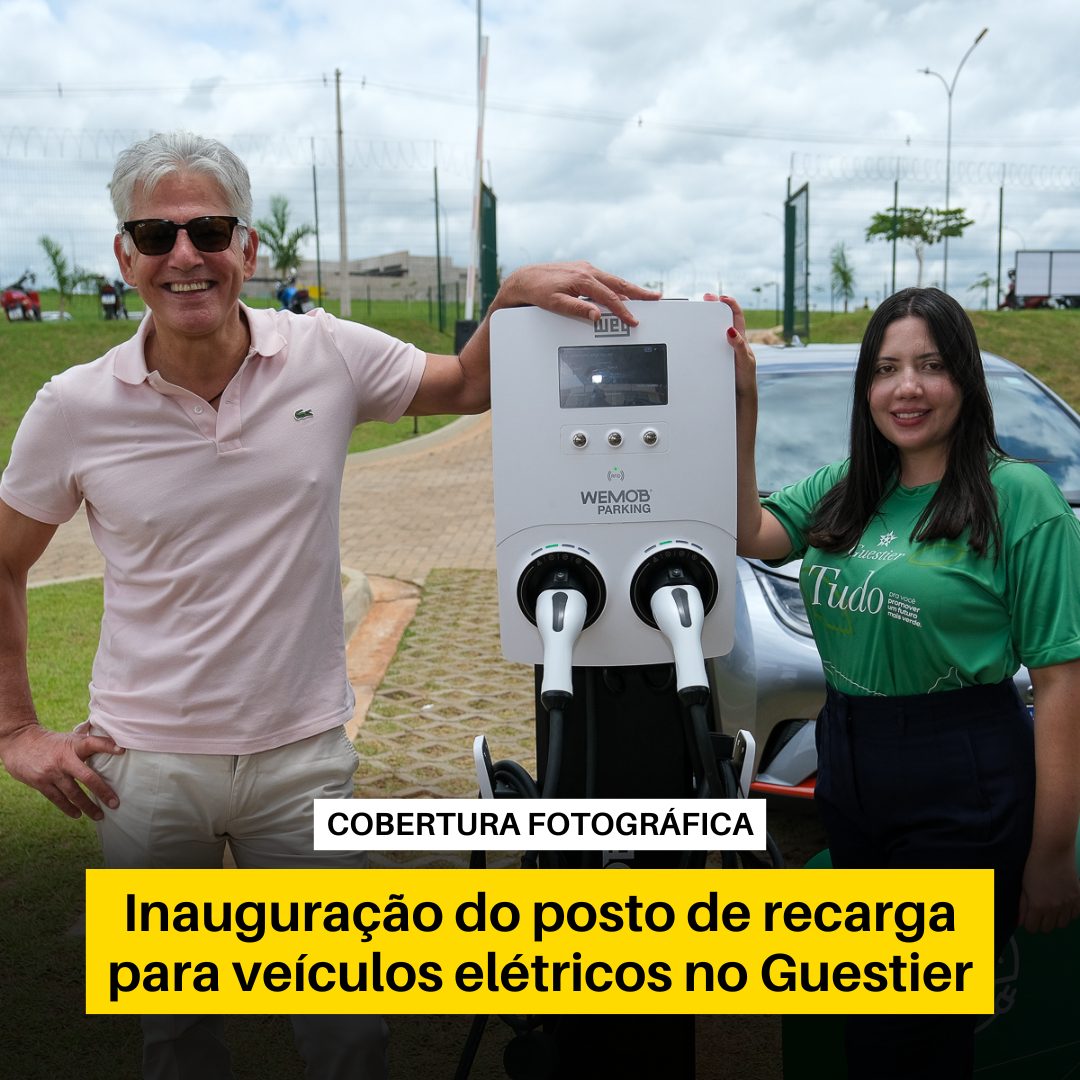 Inauguração do posto de recarga para veículos elétricos no Destino Guestier