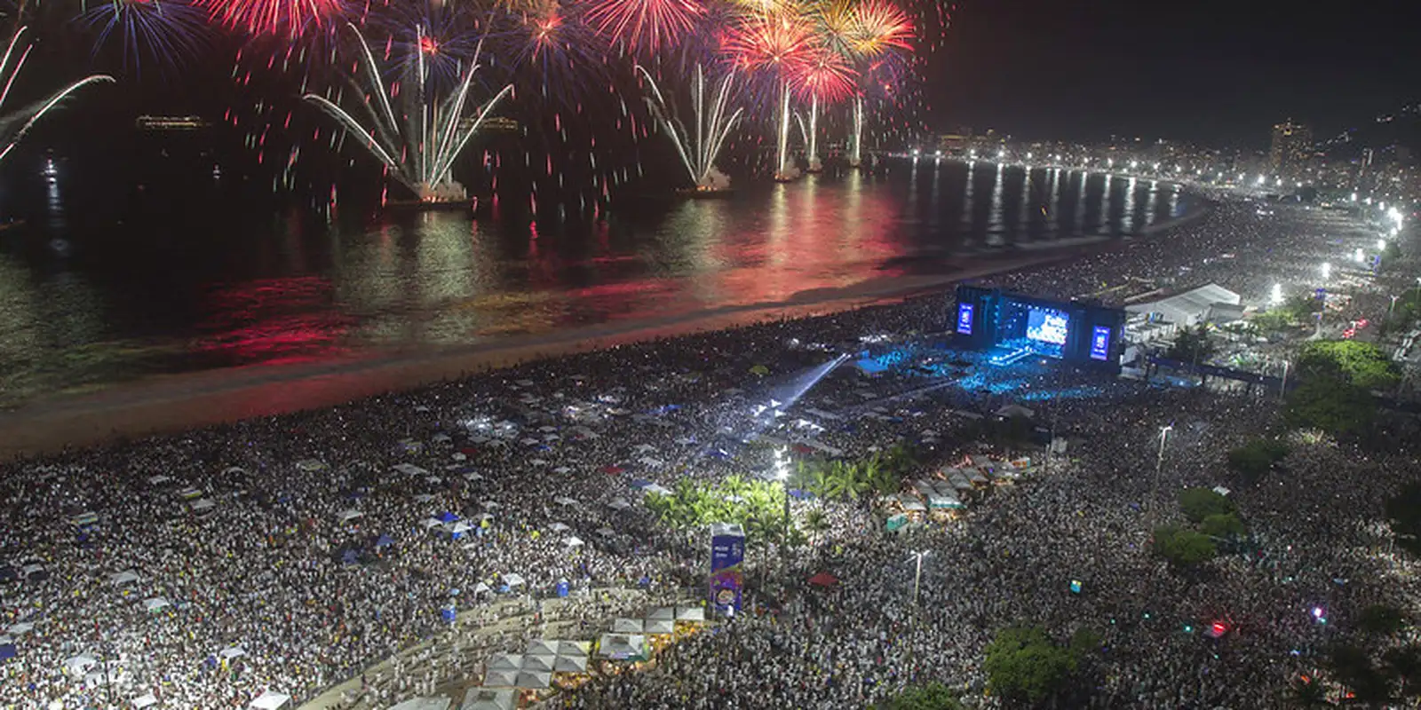 Réveillon de Copacabana receberá seis navios de cruzeiro e 300 barcos